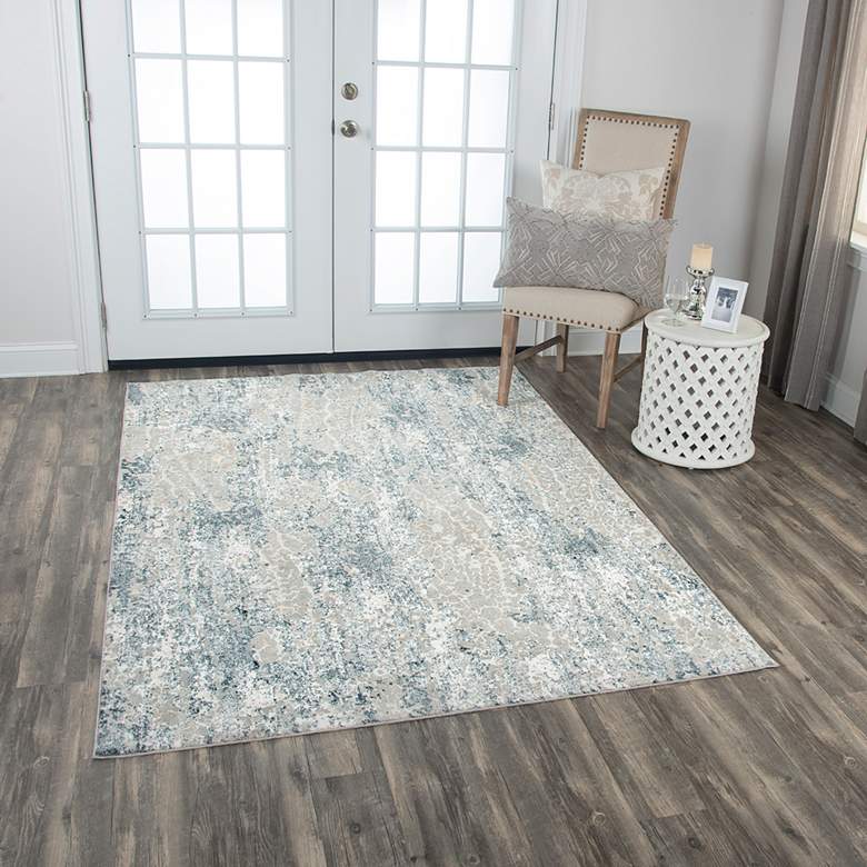 Image 1 Chelsea CHS110 5'3"x7'6" Gray and Cream Rectangular Area