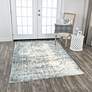 1_Chelsea Gray Scroll 5 1/4' x 7 1/2' Rectangular Area Rug