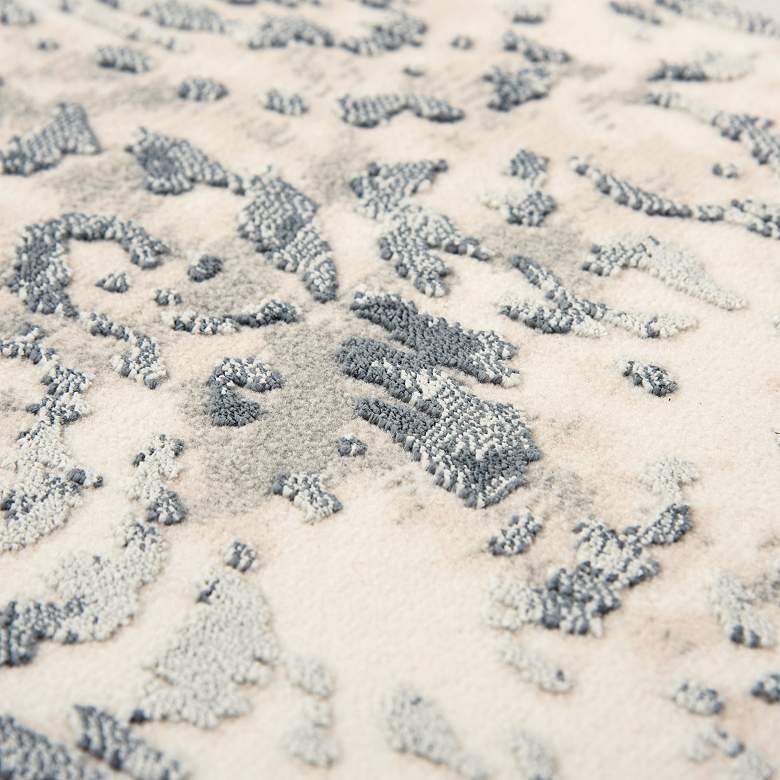 Image 3 Chelsea Gray Scroll 5 1/4' x 7 1/2' Rectangular Area Rug more views