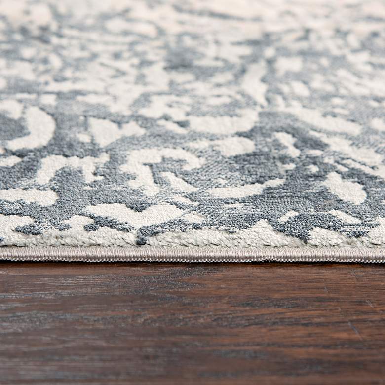 Image 5 Chelsea Gray Scroll 5 1/4' x 7 1/2' Rectangular Area Rug more views