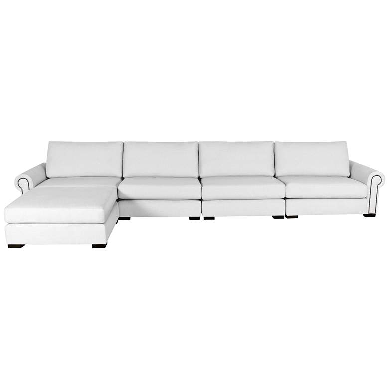 Image 1 Chelsea White Left Chaise Modular Sectional