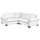 Chelsea White Right and Left-Arm L-Shape Mini Sectional