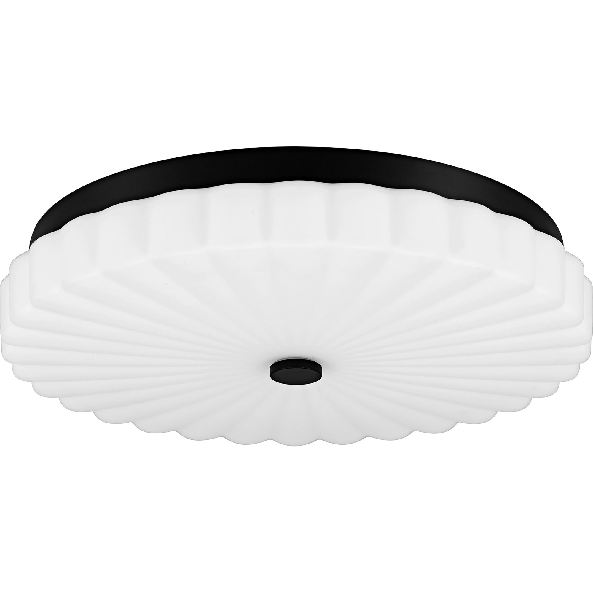 Image 2 Cherbury Integrated LED Matte Black Flush Mount with CCT Switch more views