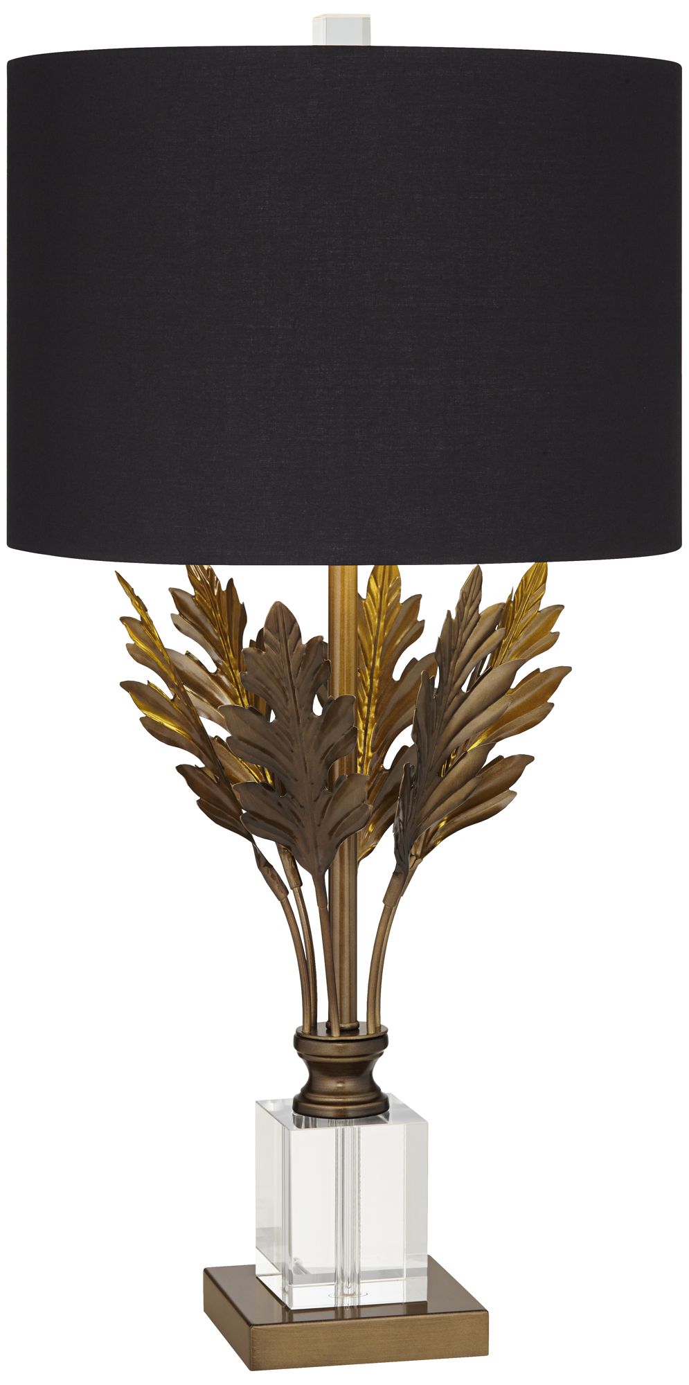 brass leaf lamp