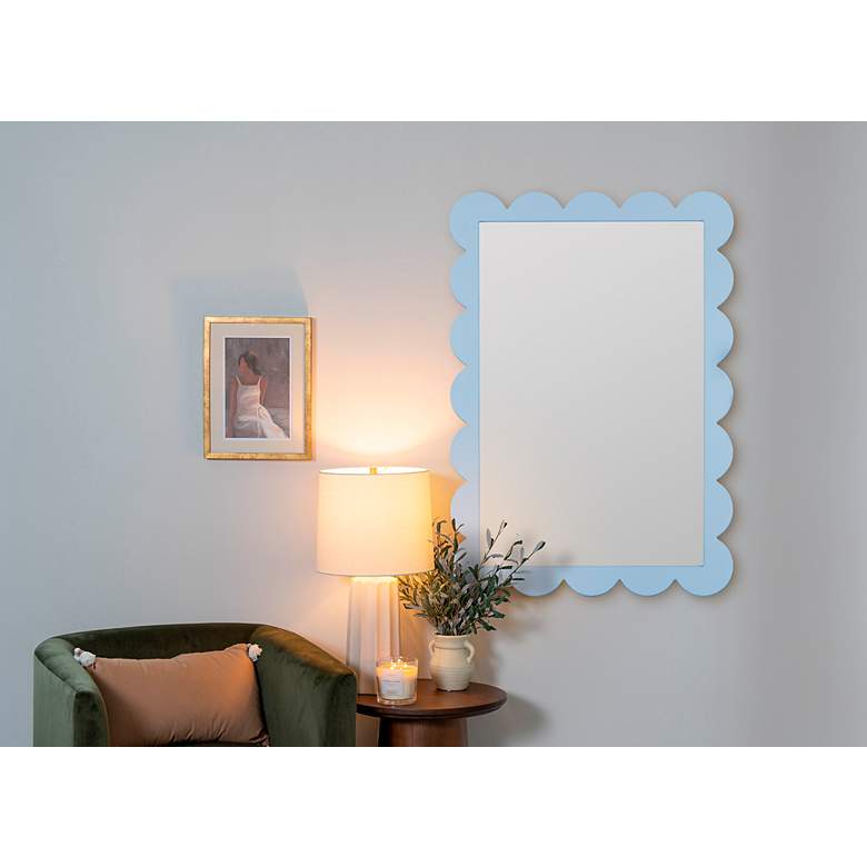 Image 4 Cherie Bluebonnet 29 1/2" x 42" Rectangular Wall Mirror more views