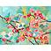 Cherry Blossom Birdies 24" Wide Canvas Wall Art