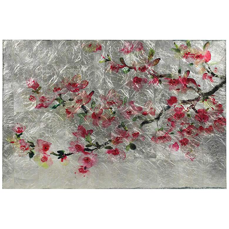 Image 2 Cherry Blossom I 48" x 32" Frameless Printed Glass Wall Art