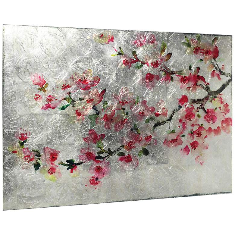 Image 3 Cherry Blossom I 48" x 32" Frameless Printed Glass Wall Art more views