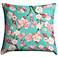 Cherry Blossoms 18" Square Throw Pillow