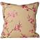 Cherry Blossoms 20" Square Pink Throw Pillow