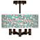 Cherry Blossoms Ava 5-Light Bronze Ceiling Light