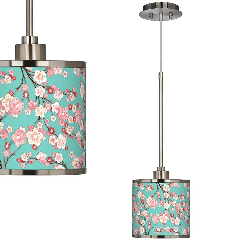 Image 1 Cherry Blossoms Giclee Glow Mini Pendant Light
