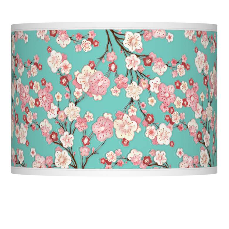 Image 1 Cherry Blossoms Giclee Lamp Shade 13.5x13.5x10 (Spider)