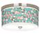 Cherry Blossoms Giclee Nickel 10 1/4" Wide Ceiling Light