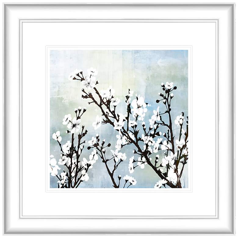 Image 1 Cherry Blossoms I 17 inch Square Framed Wall Art