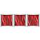 Cherry Essence 3-Piece 12" Square Modern Metal Wall Art
