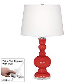 Image1 of Cherry Tomato Apothecary Table Lamp with Dimmer