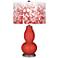 Cherry Tomato Mosaic Giclee Double Gourd Table Lamp