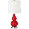 Cherry Tomato Red Small Gourd Accent Table Lamp