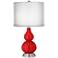 Cherry Tomato Sheer Double Shade Small Gourd Accent Lamp