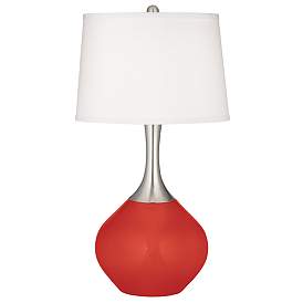 Image2 of Cherry Tomato Spencer Table Lamp with Dimmer