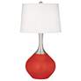 Cherry Tomato Spencer Table Lamp with Dimmer