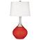 Cherry Tomato Spencer Table Lamp with Dimmer