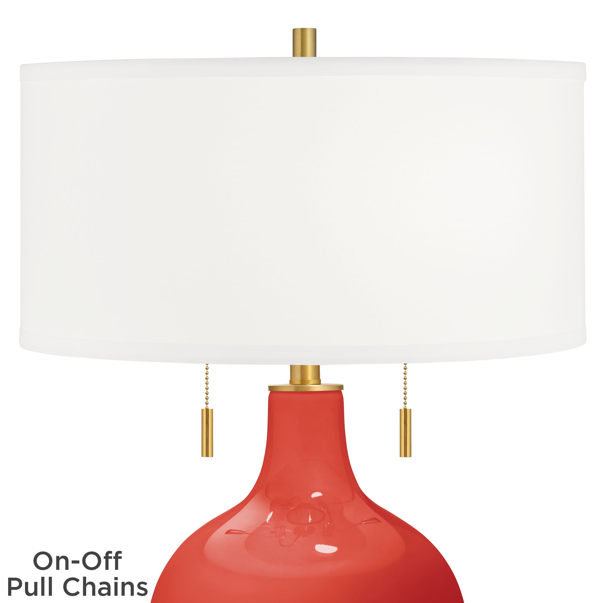 Image 2 Cherry Tomato Toby Brass Accents Table Lamp more views