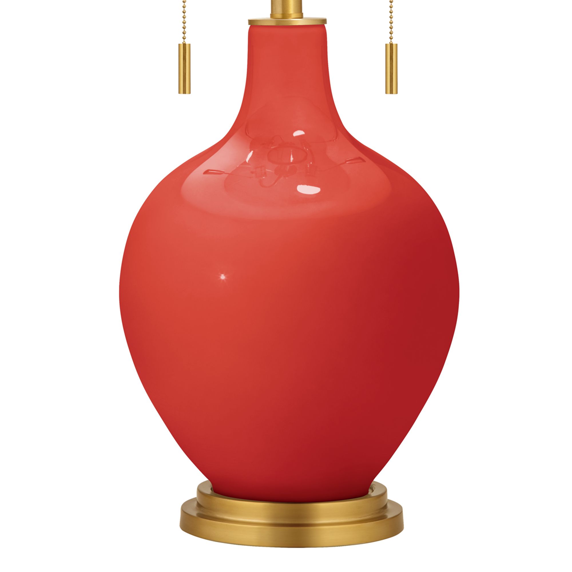 Image 3 Cherry Tomato Toby Brass Accents Table Lamp more views
