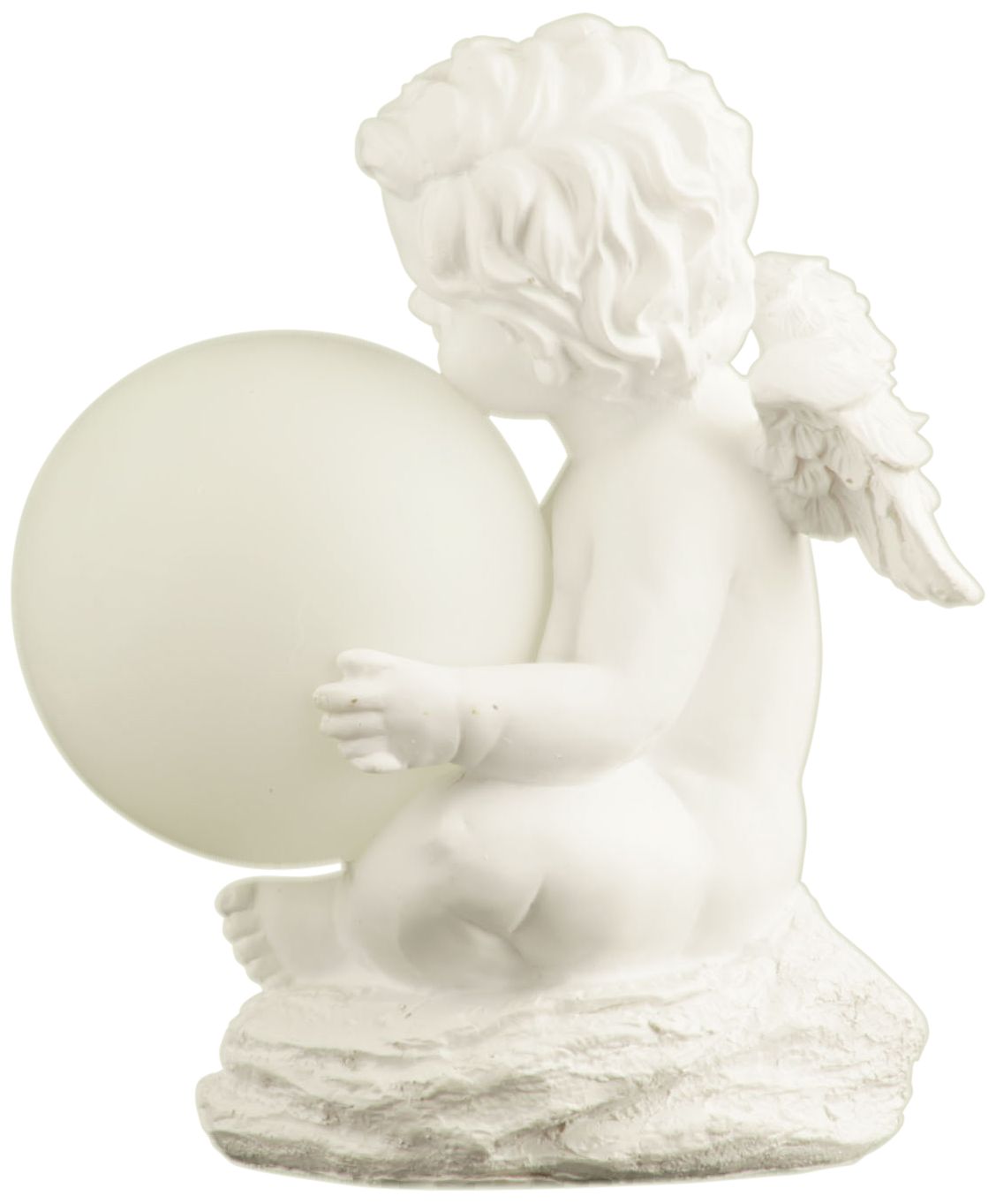 Cherub Angel Statue Globe Solar Garden Landscape Light - #77J55