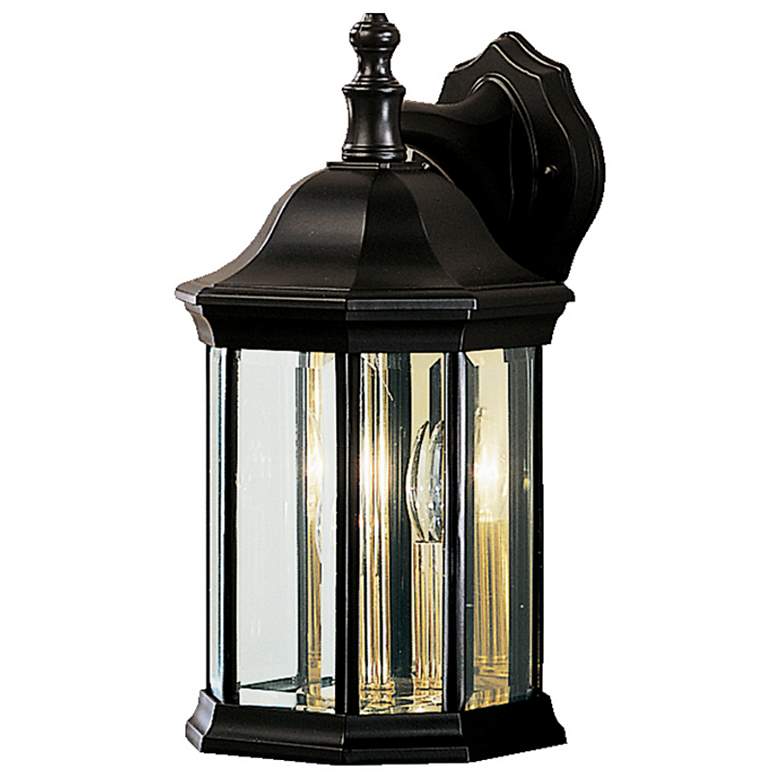 Image 1 Chesapeake 3-Light 14.75-in Black Outdoor Wall Light