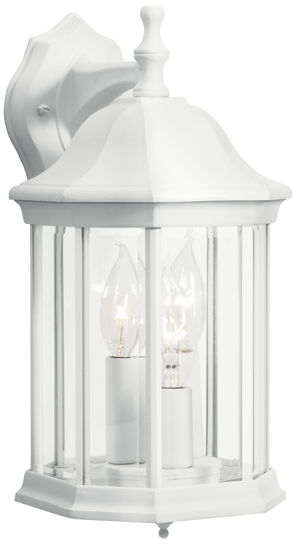 Image 2 Chesapeake 3-Light 14.75-in White Outdoor Wall Light