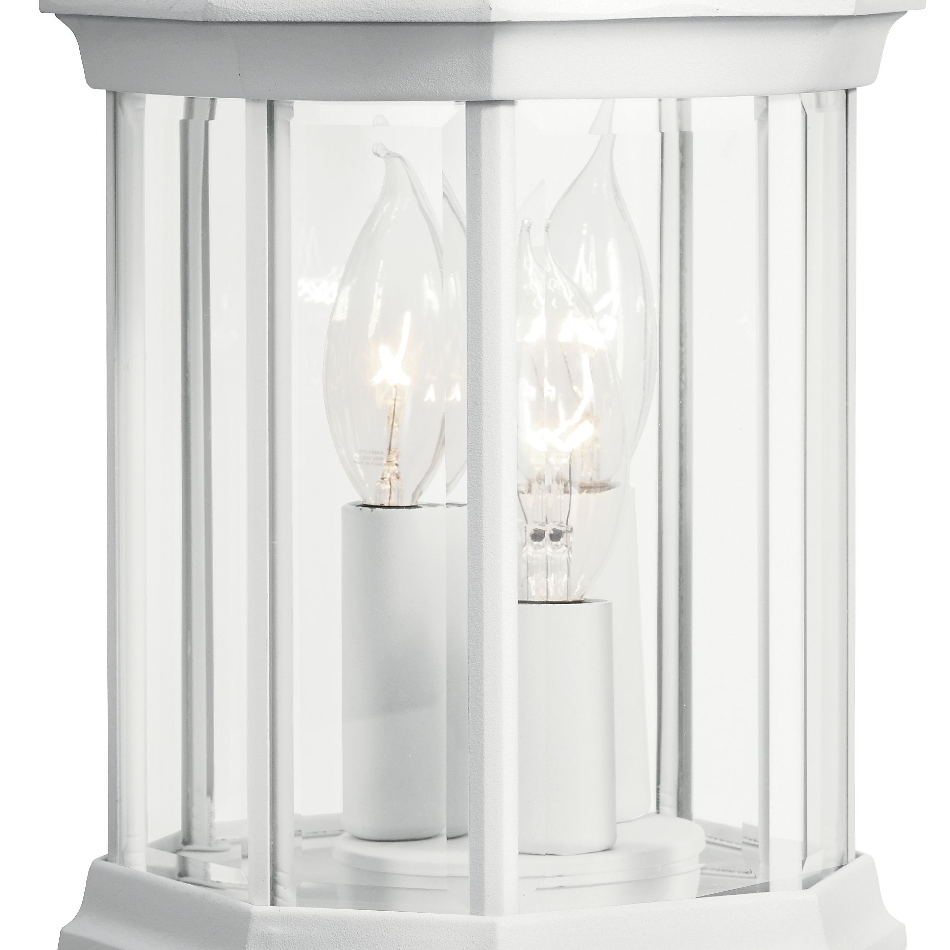 Image 4 Chesapeake 3-Light 14.75-in White Outdoor Wall Light more views