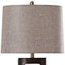 Cheshire Brass and Dark Brown Steel Table Lamp