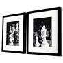 Chess Moves 31" High 2-Piece Giclee Framed Wall Art Set in scene