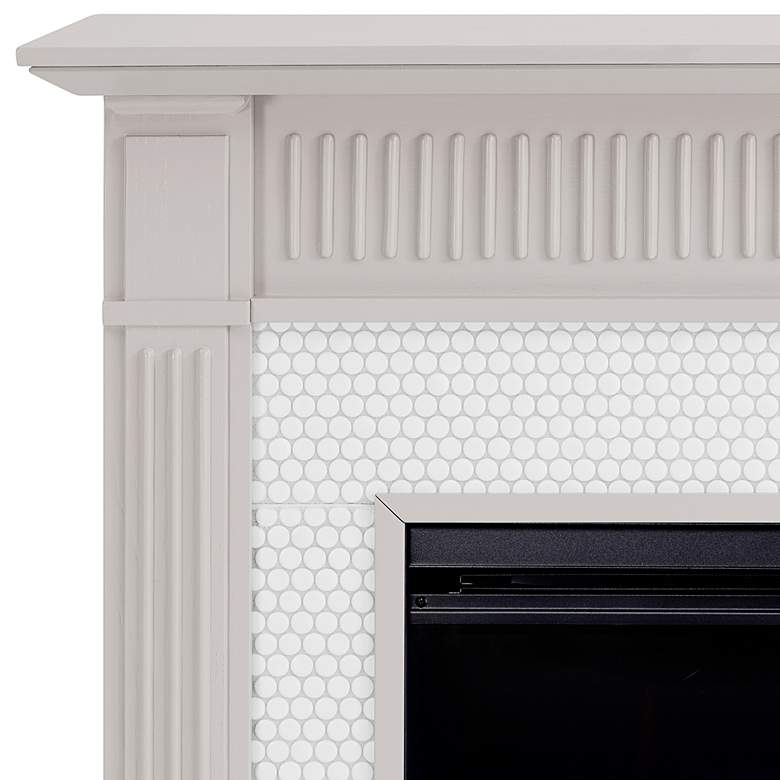 Image 3 Chessing 48" Wide Gray LED Color Changing Electric Fireplace more views
