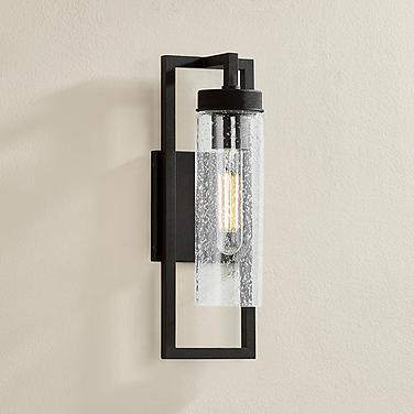 Chester 13" High Textured Black Wall Sconce