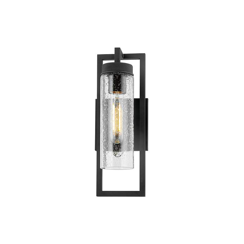 Image 2 Chester 13" High Textured Black Wall Sconce