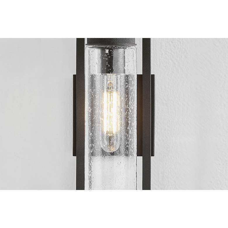 Image 3 Chester 13" High Textured Black Wall Sconce more views