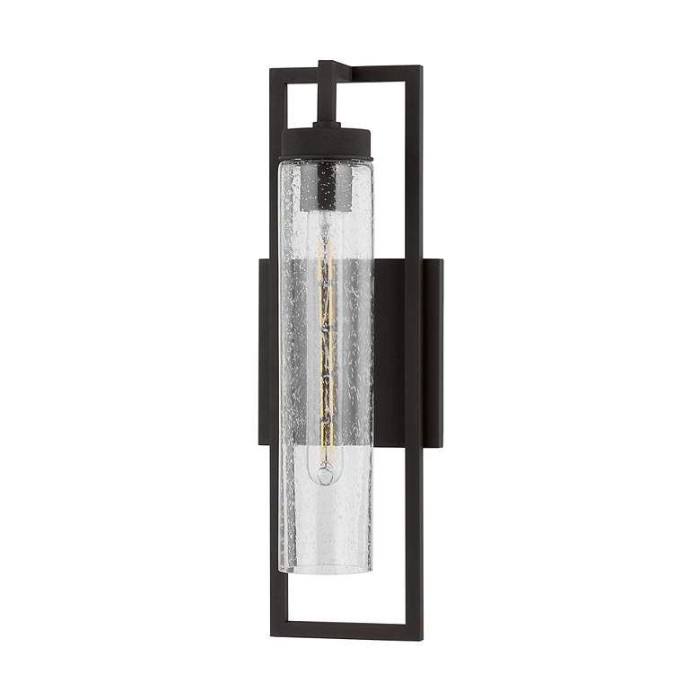 Image 2 Chester 18" High Textured Black Wall Sconce