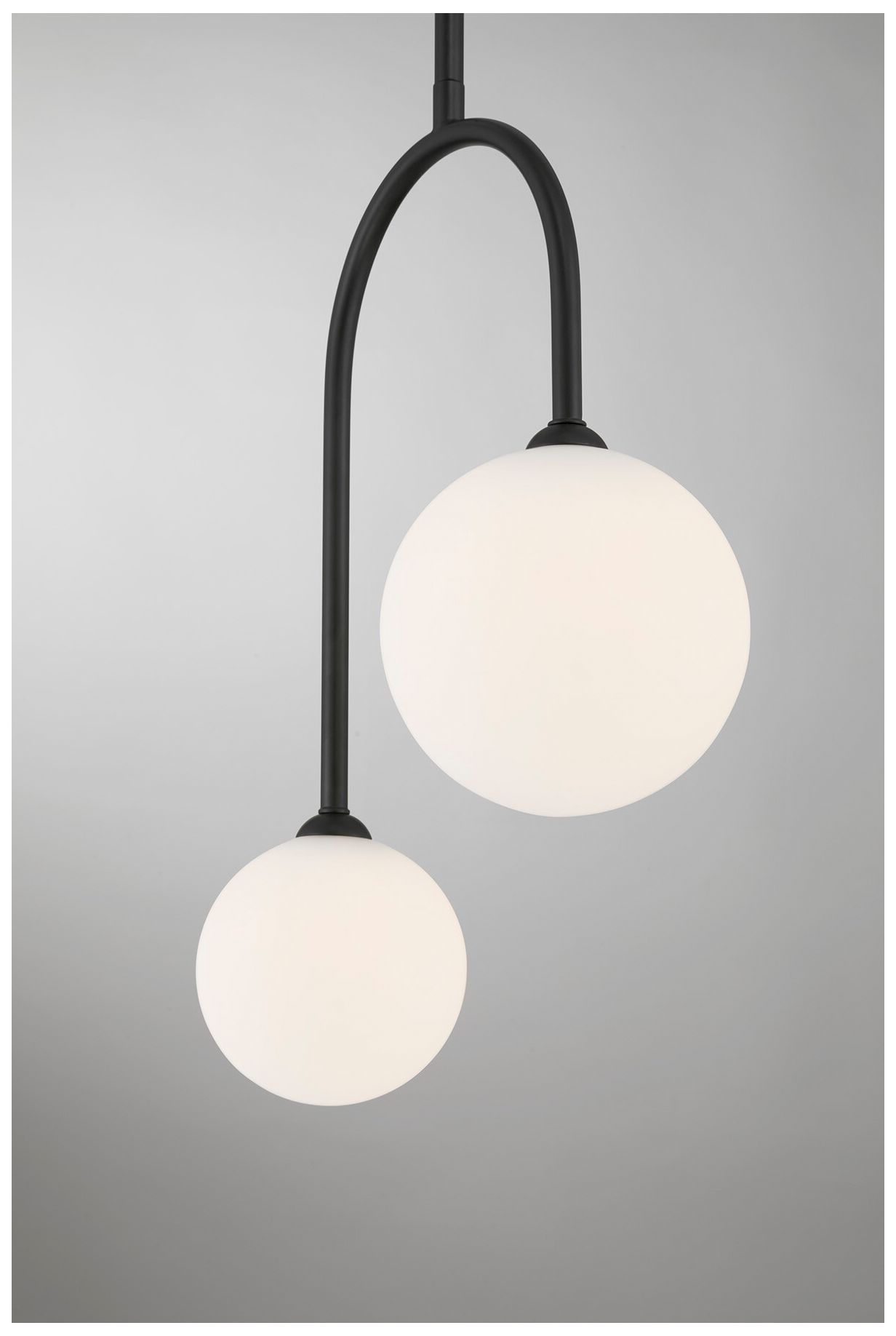 Thumbnail3 of Chester 2-Light Pendant in Matte Black more views