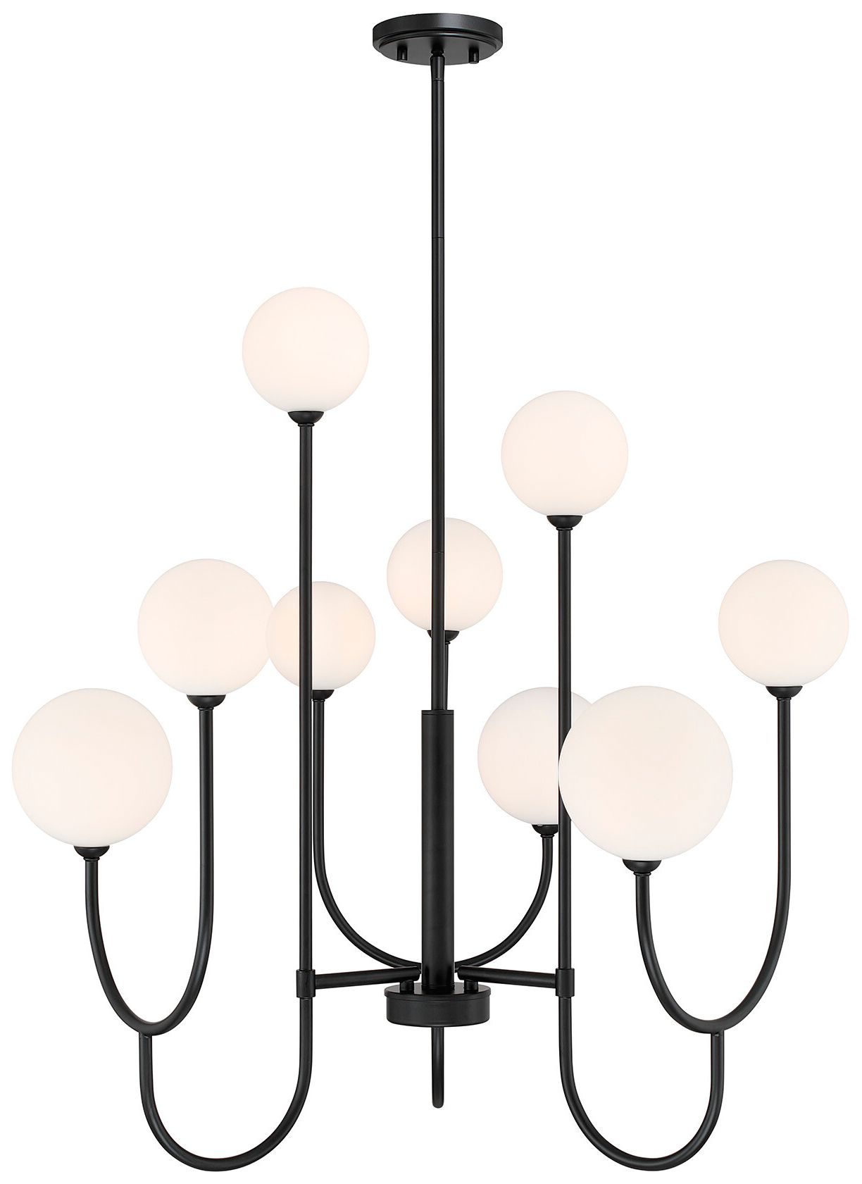 Chester 9-Light Chandelier in Matte Black
