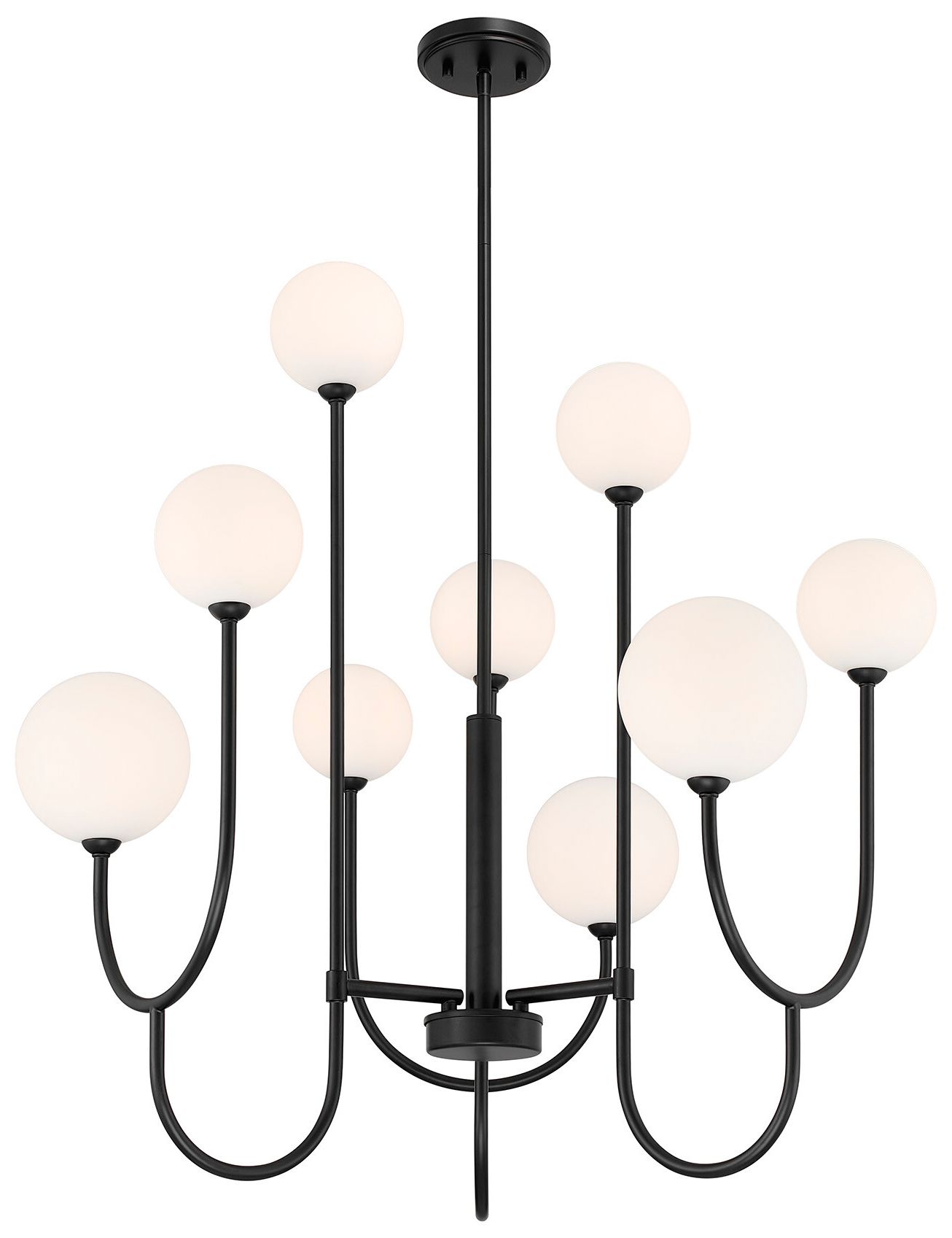 Image 5 Chester 9-Light Chandelier in Matte Black more views