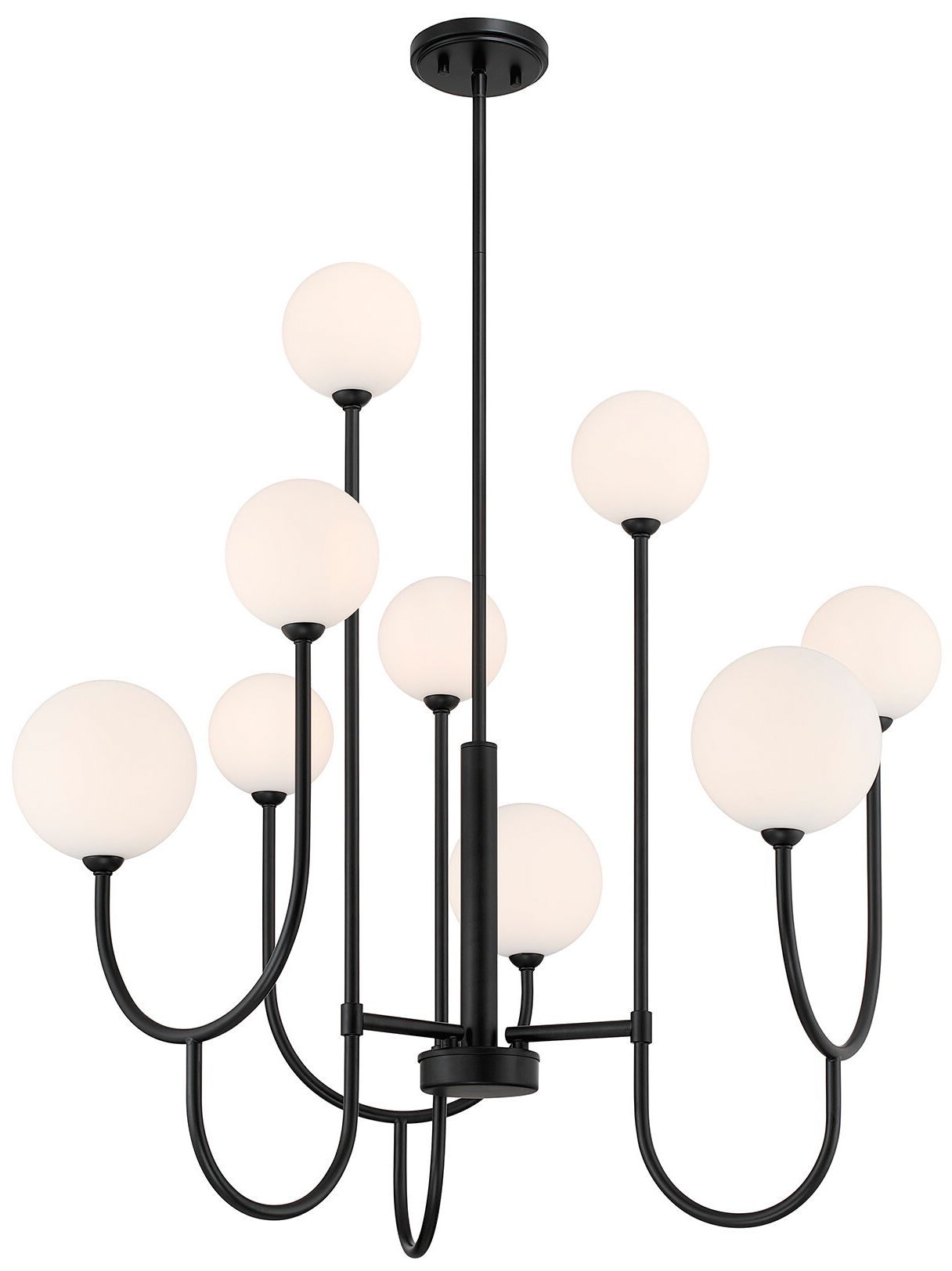 Image 6 Chester 9-Light Chandelier in Matte Black more views