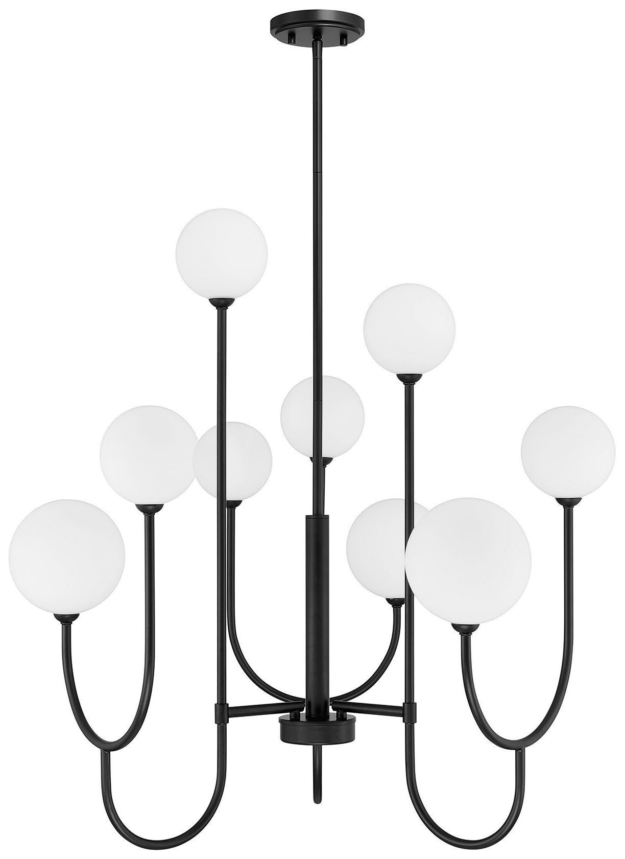 Image 7 Chester 9-Light Chandelier in Matte Black more views