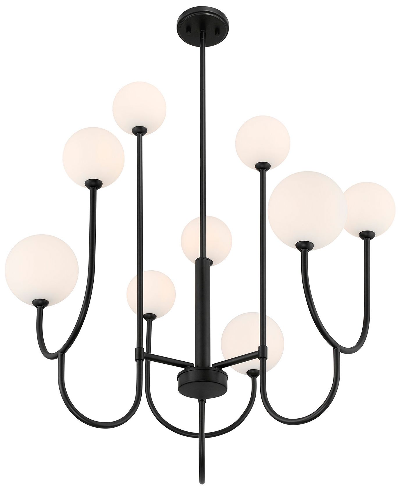 Chester 9-Light Chandelier in Matte Black