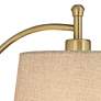Chester Antique Brass and Black Swing Arm Plug-In Wall Lamp