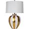Chester Gold Stripe Bamboo Table Lamp