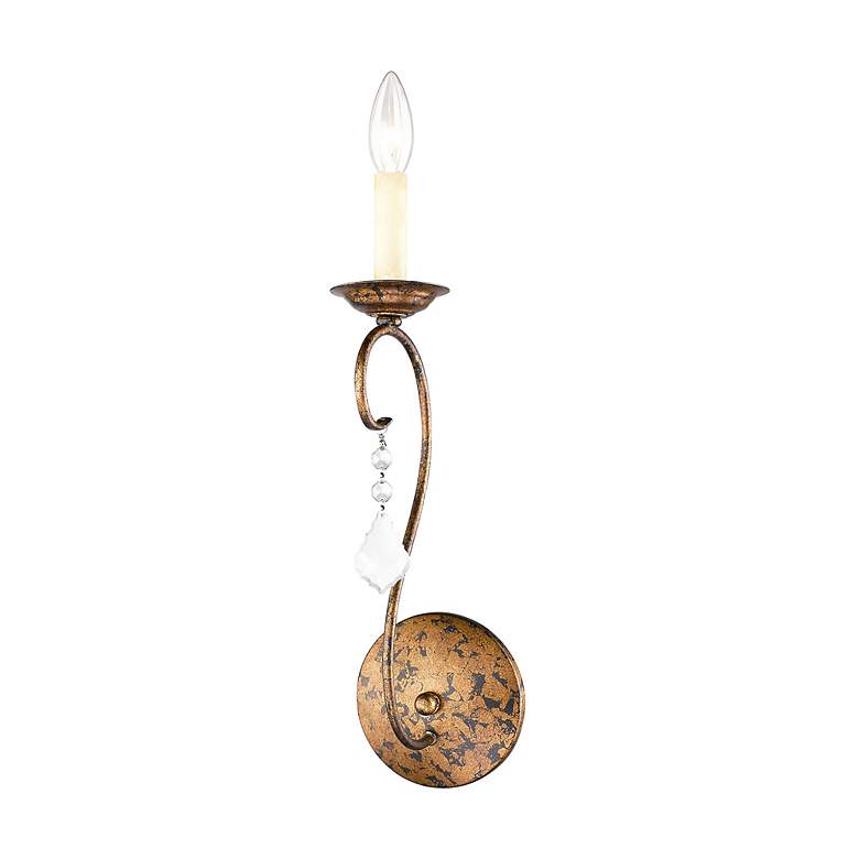Image 4 Chesterfield 1 Light Hand Applied Venetian Golden Bronze Wall Sconce more views