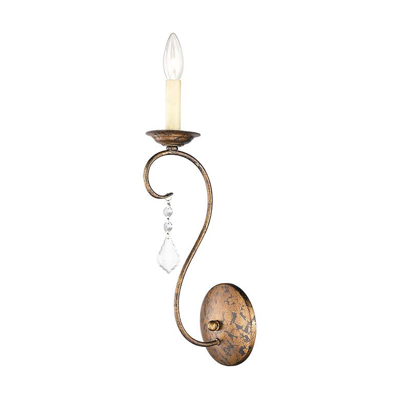 Image 6 Chesterfield 1 Light Hand Applied Venetian Golden Bronze Wall Sconce more views